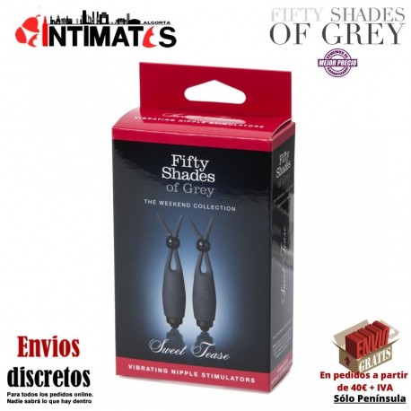 Sweet Tease · Pinzas para pezones con vibración · Fifty Shades of Grey, que puedes adquirir en intimates.es "Tu Personal Shopper Erótico"