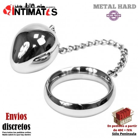 Cockring con cadena y bola anal 50mm · Metal Hard, que puedes adquirir en intimates.es "Tu Personal Shopper Erótico"