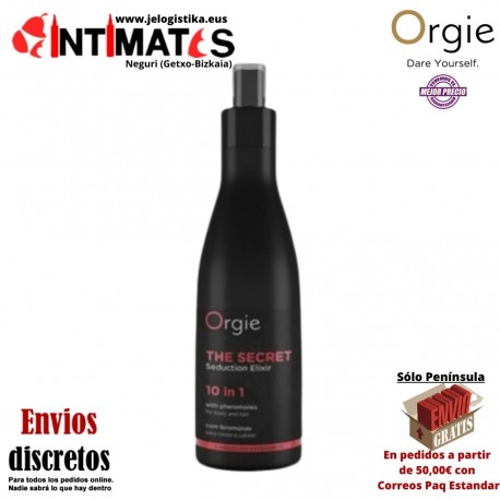 The Secret · Crema hidratante con feromonas 10 en 1 · Orgie