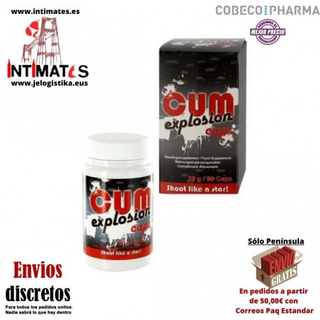 Cum Explosion 30 caps · Eyaculaciones explosivas · Cobeco