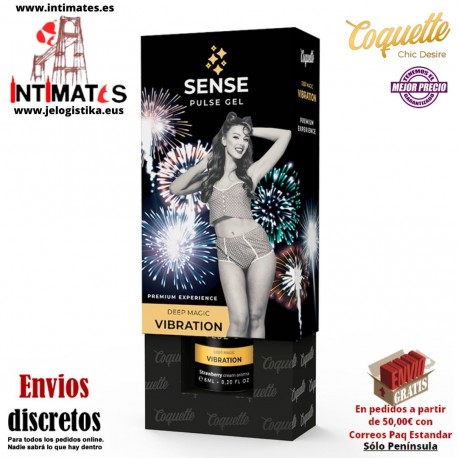 Sense Pulse Gel 6ml · Vibrador liquido unisex · Coquette