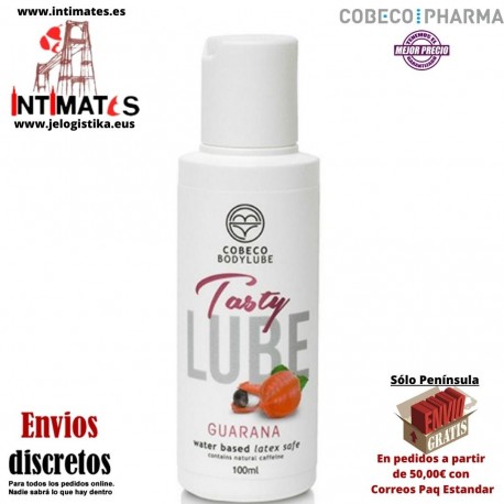 Tasty Lube 100ml · Lubricante íntimo a base de agua · Cobeco