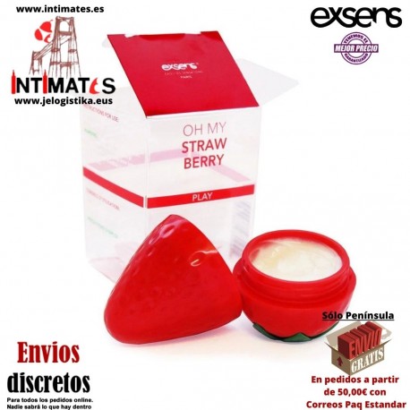 Oh My Strawberry · Crema besable para estimular los pezones 8ml. · Exsens