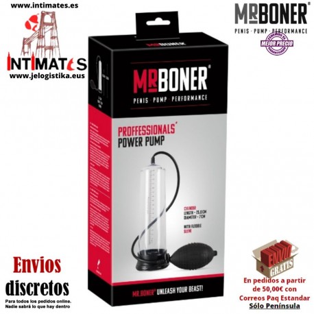 Professional Power Pump · Bomba de erección · Mr. Boner®