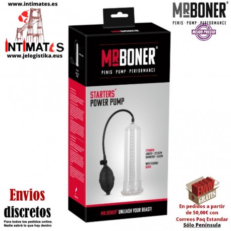 Starters Power Pump · Bomba de erección · Mr. Boner®