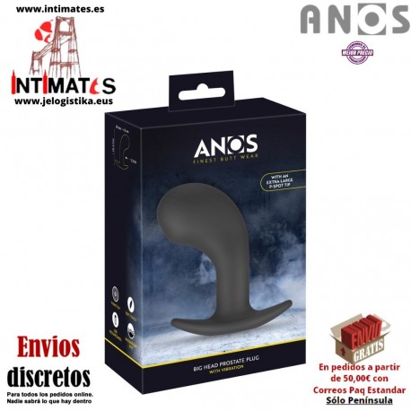 Big Head Prostate Plug · Vibrador anal con cabezal de masaje prostático · ANOS