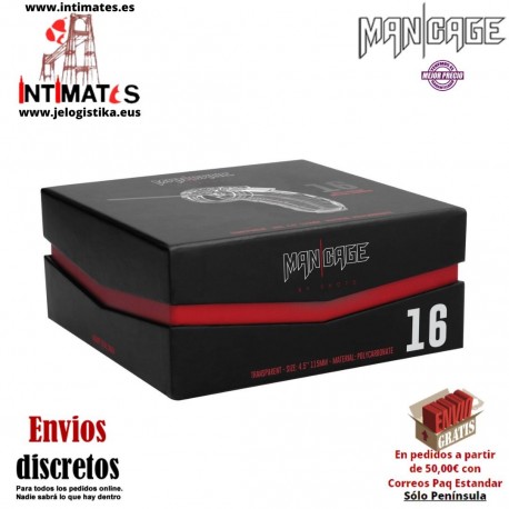 No. 16 · Jaula de Castidad con dilatador uretral · Man|Cage