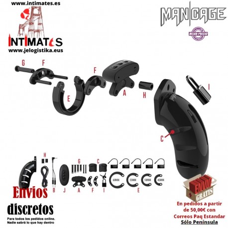 No. 22 · Jaula de Castidad con Electroestimulación · Man|Cage