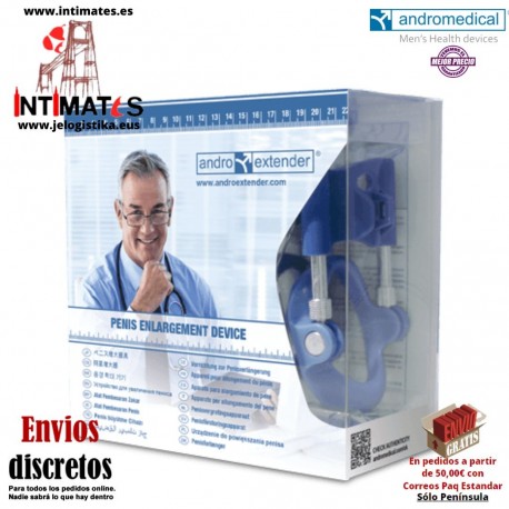 Androextender · Alarga el pene hasta 4 cm mediante tracción · Andromedical