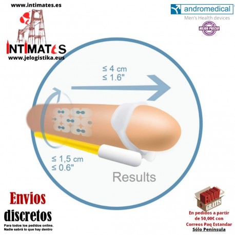 Androextender · Alarga el pene hasta 4 cm mediante tracción · Andromedical