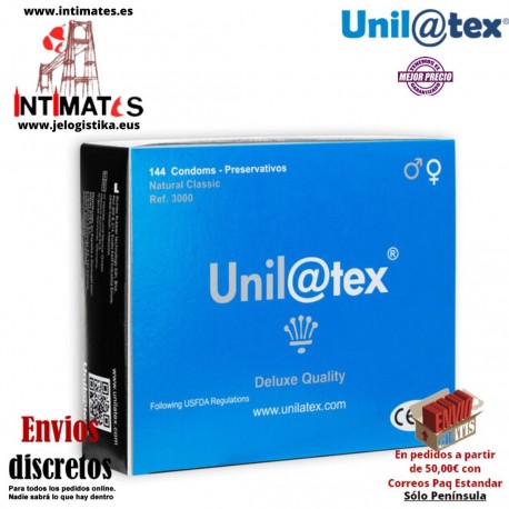 Preservativos naturales 144 uds · Unilatex