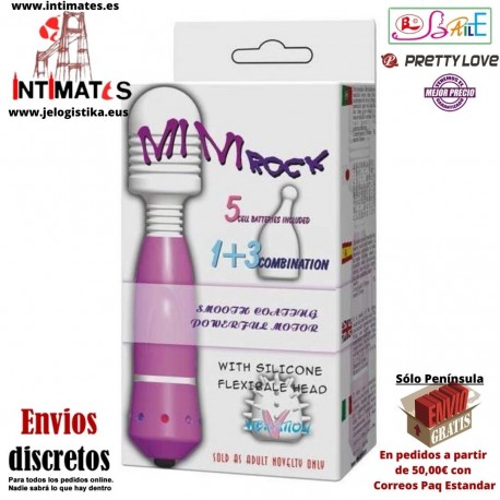 Mini Rock · Masajeador con 3 cabezales · Baile