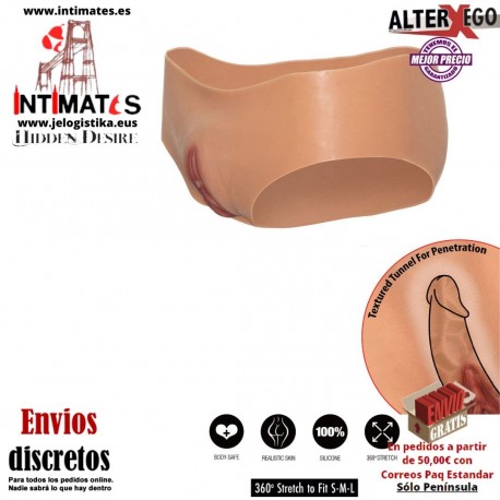 Open Vagina Brief · Braguita de cintura baja con vagina abierta texturizada · Alter Ego