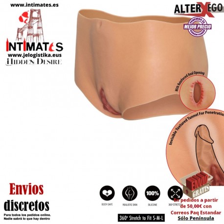 Open Vagina & Ass Brief · Braguita con vagina y culo abiertos y texturizados · Alter Ego