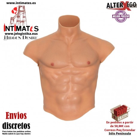 Wearable Male · Camisa de torso masculino de silicona · Alter Ego