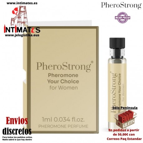 Your Choice for Women 1ml · Perfume con feromonas para mujeres · PheroStrong