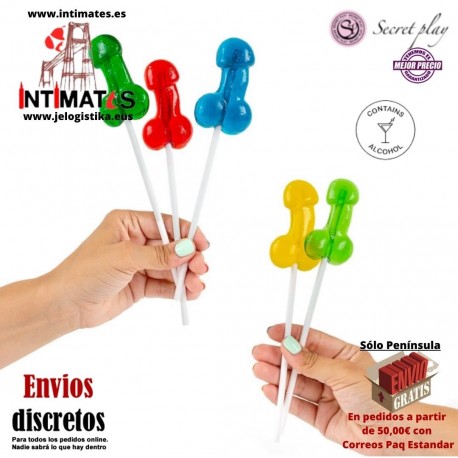 Pene · Piruleta aromatizada con alcohol · Secret Play