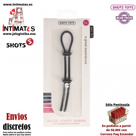 Double Strecht Booster · Anillo ajustable para el pene · Shots Toys