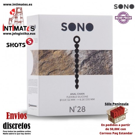 No.28 - Anal Chain · Cuentas anales de silicona · Sono