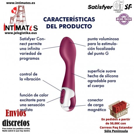 Hot Spot · Estimula el punto G con función calor y App · Satisfyer