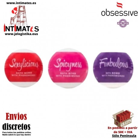 Bomba de baño con feromonas 100 g · Obsessive