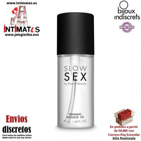 Warming Massage Oil · Aceite de masaje efecto calor · Bijoux