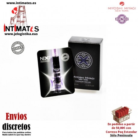 Next 2,4ml · Perfume con feromonas para hombres · Miyoshi Miyagi