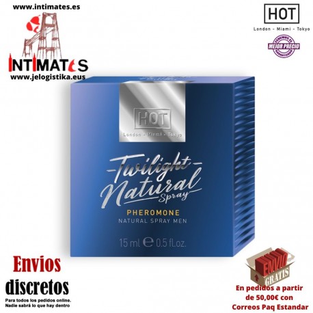 Twilight Natural · Spray libre de fragancia con feromonas para hombre · Hot