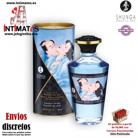 Coconut Thrills · Aceite de masaje efecto calor · Shunga