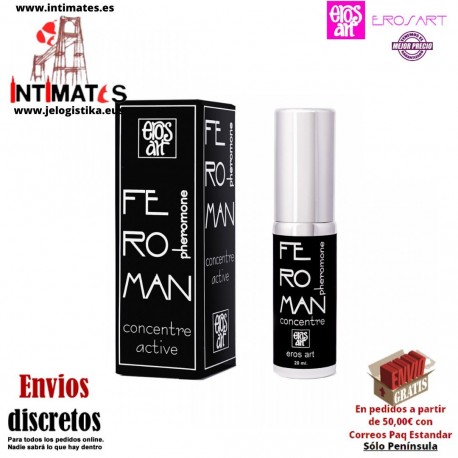 Feroman Concentre Active · Perfume con feromonas 20 ml · Eros-Art