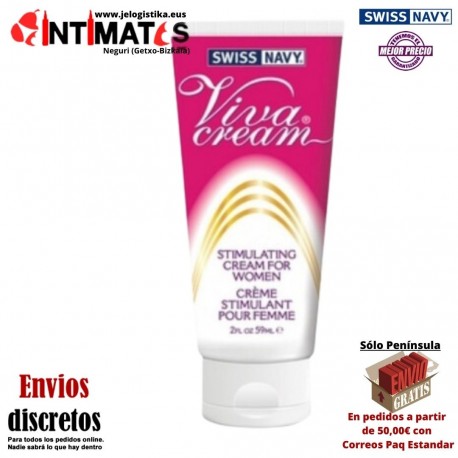 Viva Cream® 10 ml · Estimula y potencia el deseo en la mujer · Swiss Navy