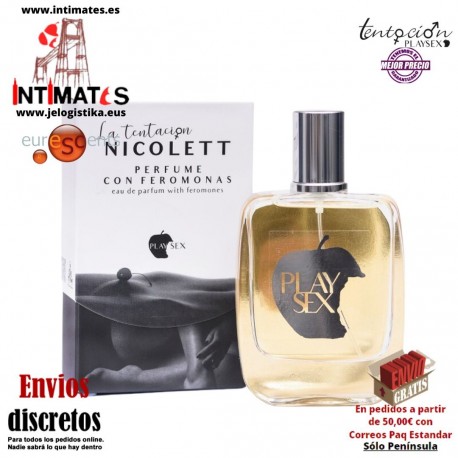 Nicolett · Perfume con feromonas para ella 50ml · Tentación Play Sex