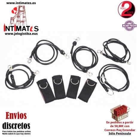 Bettfessel · Set de bodage negro de 9 piezas · You2toys