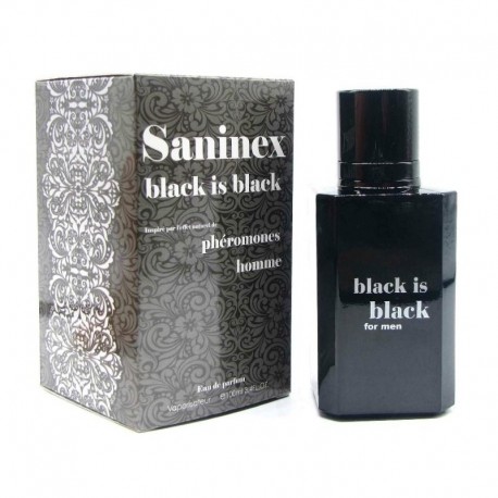 Black is Black Men · Eau de parfum phéromone · Saninex