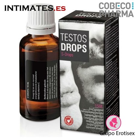 Testos Drops · Estimula el rendimiento sexual · Cobeco