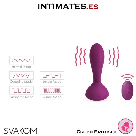 Julie · Plug anal inteligente con control remoto · Svakom