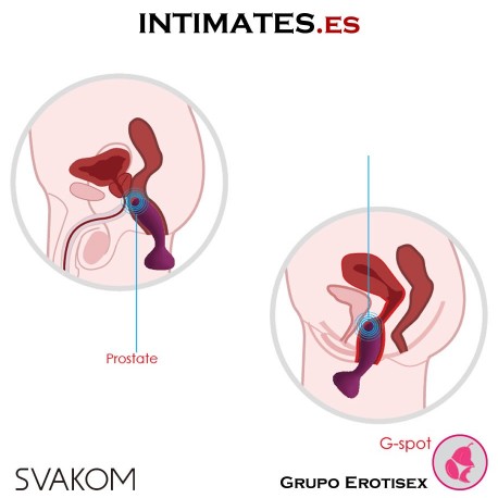 Julie · Plug anal inteligente con control remoto · Svakom