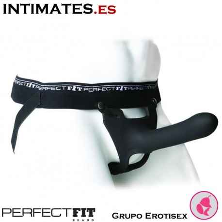 Zoro 6.5" Black · Dildo con cinturilla elástica · Perfect Fit