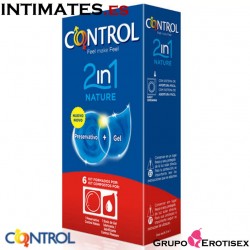 2in1 Nature 6 Preservativos + Gel · Control 