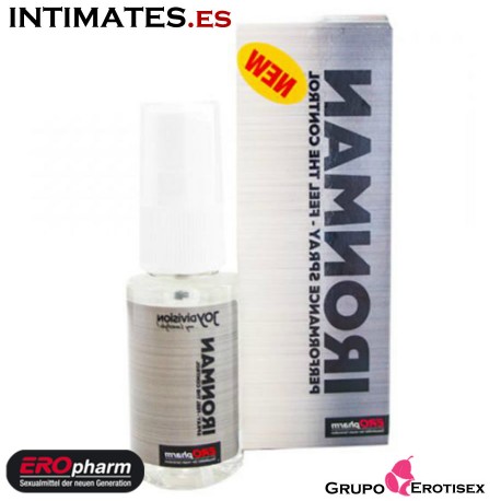 Ironman · Spray retardante · Eropharm, que puedes adquirir en intimates.es "Tu Personal Shopper Erótico Online" 