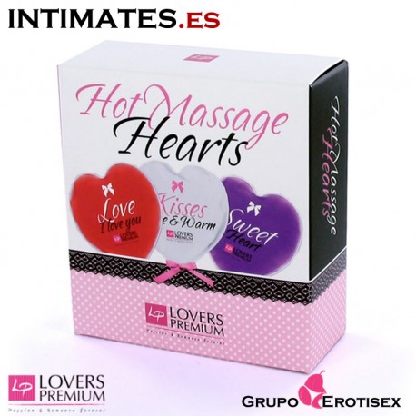 Hot Massage Hearts Set de Lovers Premium, que puedes adquirir en intimates.es "Tu Personal Shopper Erótico Online" 