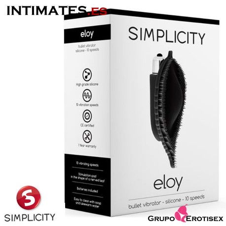 Eloy - Negro · Estimulador de clítoris · Simplicity