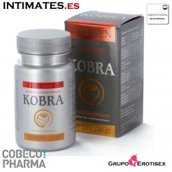 Kobra ♂ 30 caps · Estimula la erección · Cobeco