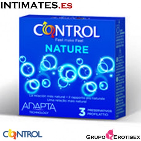 Nature · 3 Preservativos · Control en intimates.es "Tu Personal Shopper Erótico Online" 