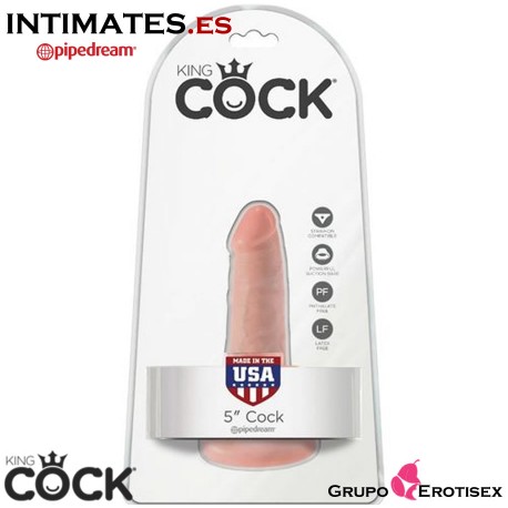 Consolador 5" - Carne · King Cock, que puedes adquirir en intimates.es "Tu Personal Shopper Erótico Online"