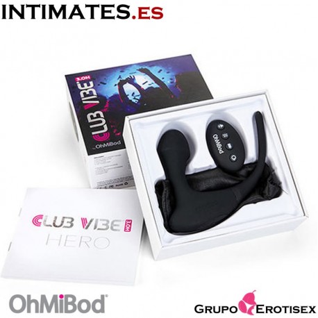 Club Vibe 3.OH Hero · Discreto plug vibratdor con control remoto · OhMiBod