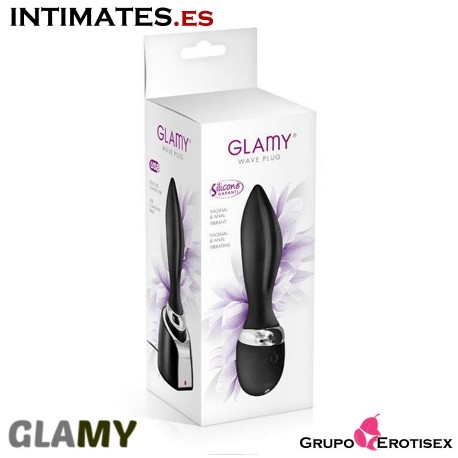 Wave · Plug anal vibrador con soporte de carga USB · Glamy en intimates.es "Tu Personal Shopper Online"
