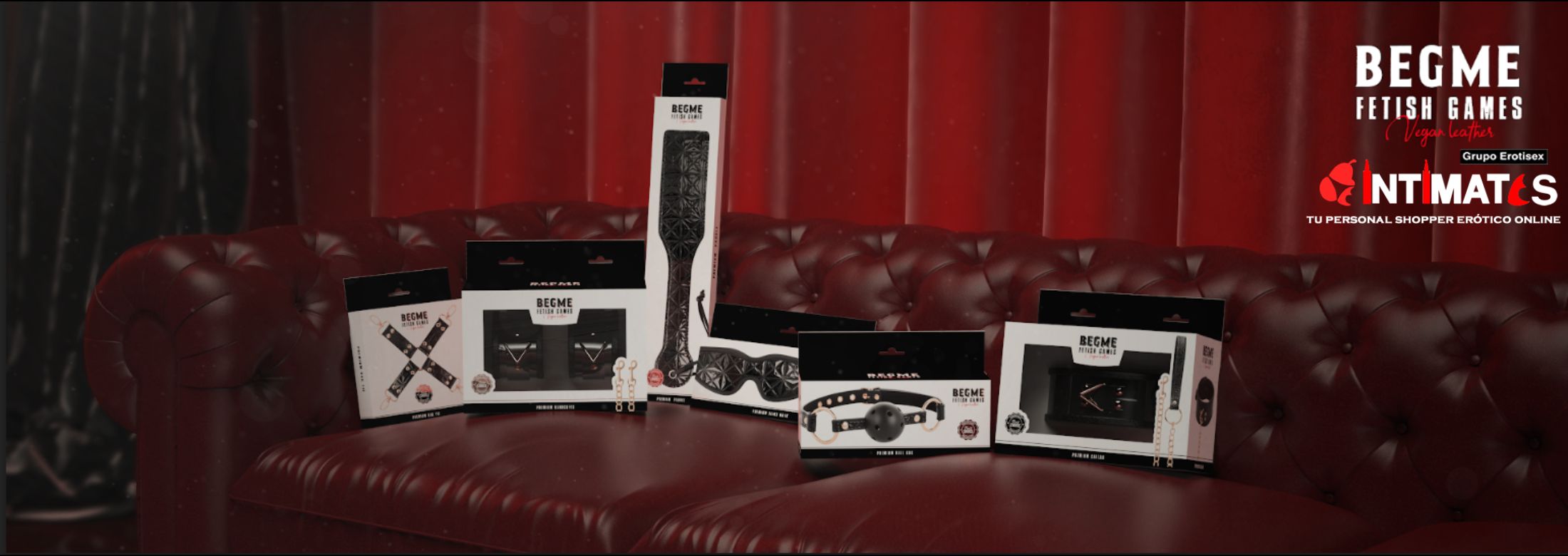 Begme es una marca BDSM con materiales de primera calidad fabricados al 100% con tres controles de calidad y que garantizan un proceso completamente seguro en el juego fetichista, que puedes adquirir en intimates.es "Tu Personal Shopper Erótico" 