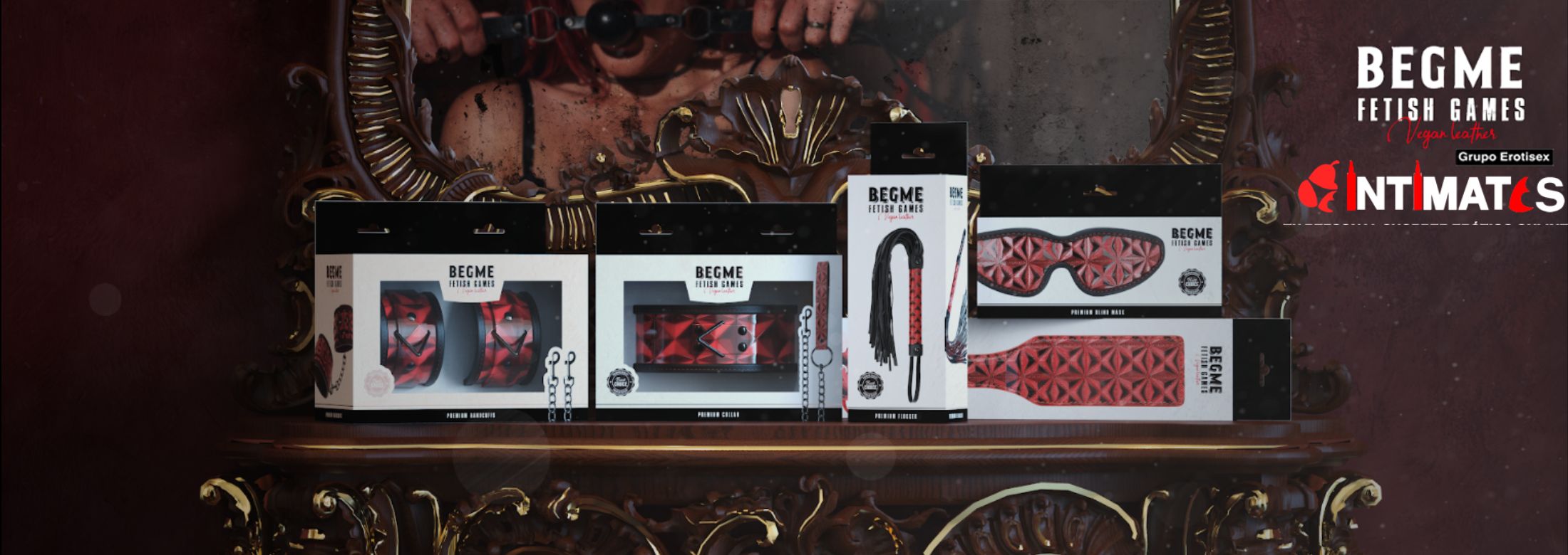 Begme es una marca BDSM con materiales de primera calidad fabricados al 100% con tres controles de calidad y que garantizan un proceso completamente seguro en el juego Fetish, que puedes adquirir en intimates.es "Tu Personal Shopper Erótico Online"