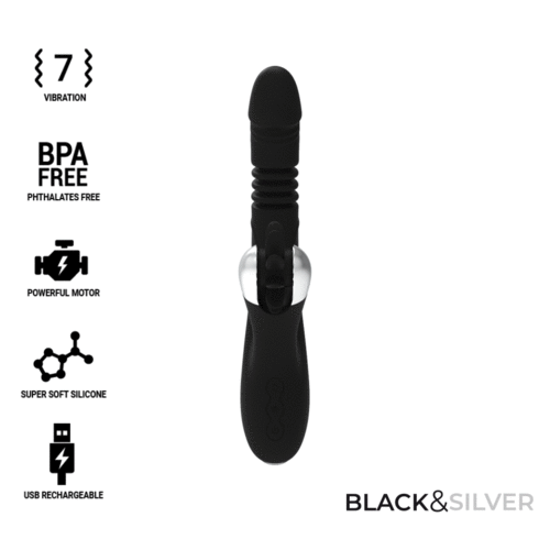 Reed · Vibrador Up & Down · Black&Silver, que puedes adquirir en intimates.es "Tu Personal Shopper Erótico Online"